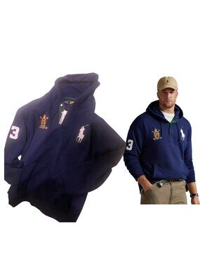 Polo Ralph Lauren Big Pony 20th Anniversary Crest Men’s Hoodie Size XLT Big Tall